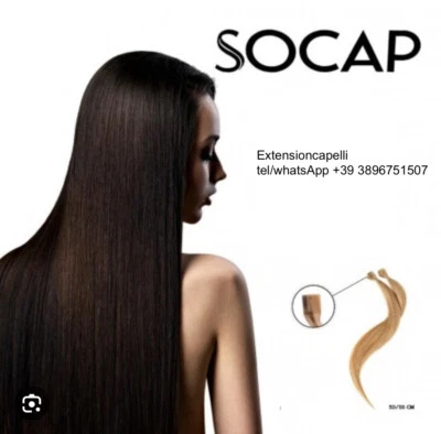 SOCAP ORIGINAL EXTENSION SOCAP 50 CIOCCHE IN CHERATINA 50/55cm. 100% NATURALI