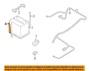 SUBARU OEM 00-04 Outback 2.5L-H4 Battery-Tray Bracket Holder 82122AE00A - Picture 1 of 2