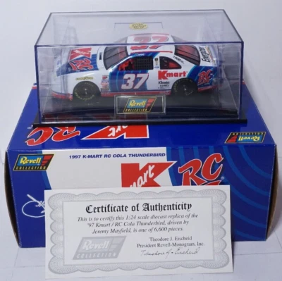 1997 Revell Jeremy Mayfield K-Mart RC Cola Thunderbird 1:24 Scale Diecast Nascar - Image 1 of 4