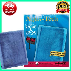 Aqua-Tech EZ-Change Aquarium Filter #3 Cartridge For 20-40/30-60 Filters 6-Pack - Picture 1 of 7