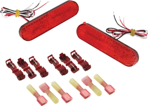 SHOW CHROME 16-119R MARKER LIGHTS - LED RED CAN AM RYKER 600 ACE 2019 - Foto 1 di 3