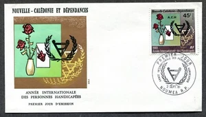 1981 NEUKALEDONIEN, INTERNATIONALES JAHR DER BEHINDERTEN, Scott 468 auf F.D.C. - Bild 1 von 1