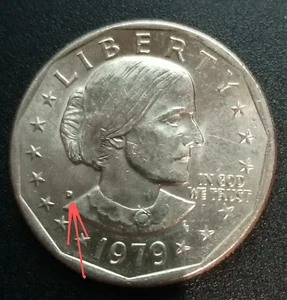 1979 RARE D Susan B. Anthony Dollar (F.G.) DDO "Mint Mark" Actual Coin - Picture 1 of 8