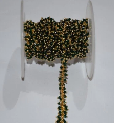 Cadena Rosario Gruesa Fabricación Joyería Cuentas A Granel, Cadena Hidro Uvas Verde 2mm Foto 1 de 4