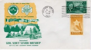 GIRL SCOUT SENIOR ROUNDUP,  COLORADO SPRINGS, CO  1959  FDC18308 - Picture 1 of 1