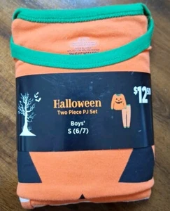 Boy's Halloween Two-Piece Pajama Set - Long Sleeve Top & Pants - Size: S (6-7) - Picture 1 of 2