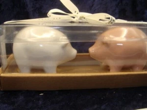 RAE DUNN PIGS SALT & PEPPER SHAKERS ~ NIB ~ 8” x 3” ~ Brand New ~ VGC~PORCELAIN~ - Picture 1 of 6