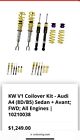 KW Coilovers for Audi A4 B5 Quattro Audi S4