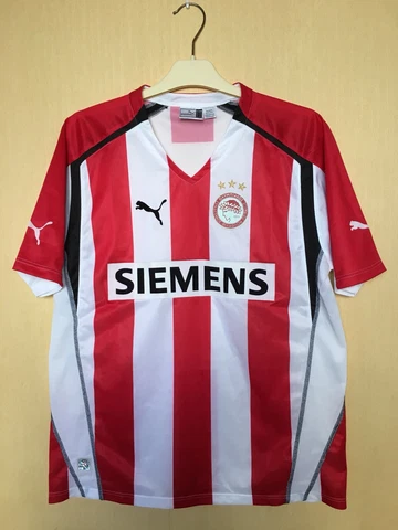 FC OLYMPIAKOS 2005 2006 HOME GREECE FOOTBALL JERSEY SOCCER SHIRT VINTAGE BOYS Cover