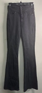 Veronica Beard Beverly Skinny Flare High Rise Black Jeans Size Women’s 24/00 New - Picture 1 of 9