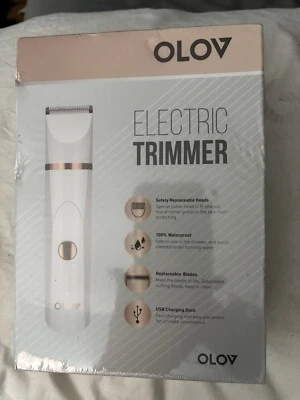 NOVO! Aparador elétrico de cabelo corporal OLOV aparador de biquíni feminino doca ou carregamento USB - Imagem 1 de 4