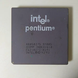 Vintage Intel PENTIUM A8050275 75MHZ SY005  CPU Processor - UNTESTED - Picture 1 of 2