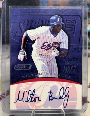 MILTON BRADLEY 2001 TOPPS FUSION STADIUM CLUB AUTOGRAPH AUTO! EXPOS!! - Image 1 of 2