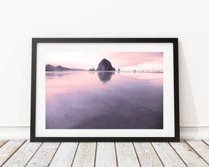 Cannon Beach Haystack Rock Oregon Beach Ocean Photography Print - Picture 1 of 3