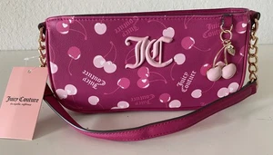Bolso de Hombro Juicy Couture Cereza Sobre Parte Superior Frambuesa Multi Con Dije NUEVO - Imagen 1 de 12