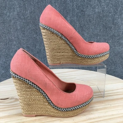 Call It Spring Tacones Mujer 9 Informales Sin Cordones Cuña Alpargata Bombas Rosa Lona Foto 1 de 4