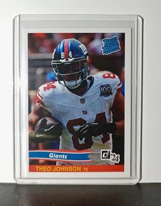 Theo Johnson Rookie 2024 Panini Rated Rookie Retro NFL #26 Card Giants 1 of 890 - Picture 1 of 6