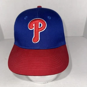 Philadelphia Phillies Hat Cap Adjustable One Size Hook Loop Blue Baseball MLB - Picture 1 of 7