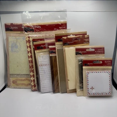 Lote De 9 Suministros De Colección 7 Gitanos Álbum De Recortes Efímeros NUEVO  Foto 1 de 2