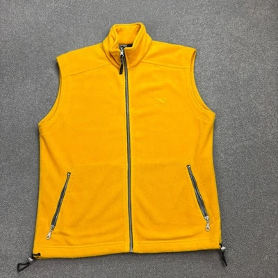 Salewa Fleece Adult Medium Yellow Vest Polarlite Outdoors Logo Jumper Mens - Image 1 of 4
