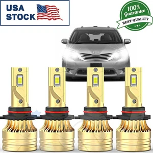 For Toyota Sienna 2004 LED Headlight Bulbs Combo Kit High Low Beam Super Bright - Picture 1 of 10