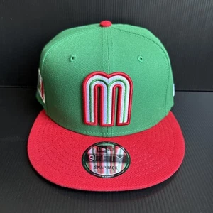 Neu mit Etikett New Era Mexico 9FIFTY Mütze Kappe Baseball grün rot verstellbar Druckknopflasche - Bild 1 von 7