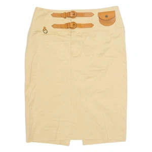 RALPH LAUREN Womens Pencil Skirt Beige Knee Length M - Picture 1 of 6