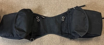 Кожаная изолированная черная нейлоновая седельная сумка Weaver - Изображение 1 из 3