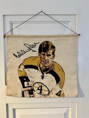 Calendario de pared Bobby Orr Boston Bruins 1971 tela de lino 16 X 28 sin calendario :( Foto 1 de 4