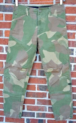 Pantalones camuflados cónicos rectos G-Star Raw para hombre 29x29,5 Rover Sec 3D Foto 1 de 4