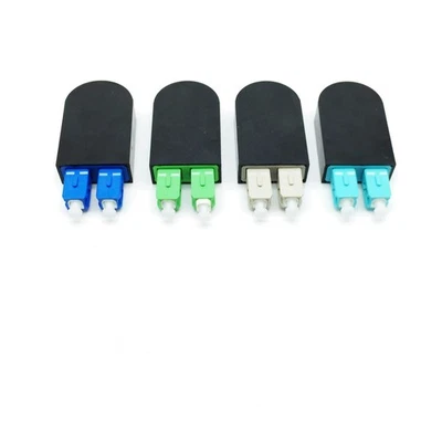 2pcs Fiber SC SM MM OM3 OM4 Loopback Adapter Fiber Optic Circuitors Connectors - Image 1 of 4