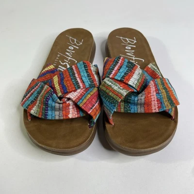 Blowfish Malibu Flat Slip On Sandals Women's 6 Multicolor - Image 1 of 4