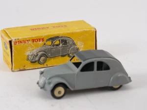 Dinky Toys F n° 24T Citroën 2 CV trois feux jantes convexes 1/43 - Picture 1 of 16