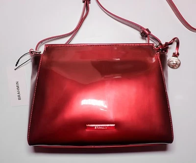 NWT Brahmin Hillary Pink Assorted Crossbody Bag Genuine Leather Durable Beauty  - Image 1 of 4