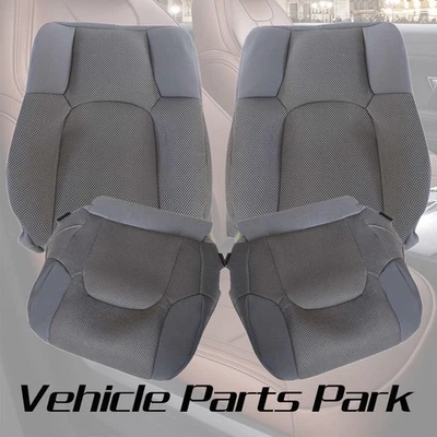 For Nissan Frontier 2005 2006-2019 Cloth Seat Cover Gray /W Driver+Passenger - Image 1 of 4