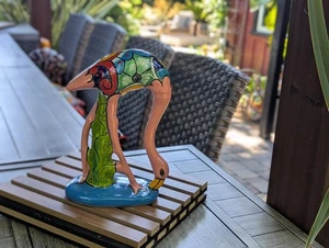 Pink Flamingo Home Decor or Yard Art, Talavera Pottery to use as Home Decor - Picture 1 of 10