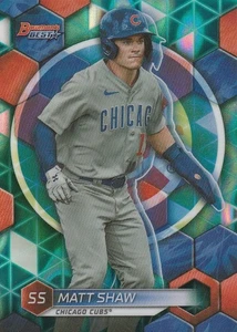 2023 Bowman's Best - Top Prospects Matt Shaw #TP-28 rifrattore (RC) - Foto 1 di 2