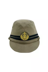 Zweiter Weltkrieg japanische IJN Marine dritter Typ Offizier Feldkappe khaki Größe: L - Bild 1 von 2