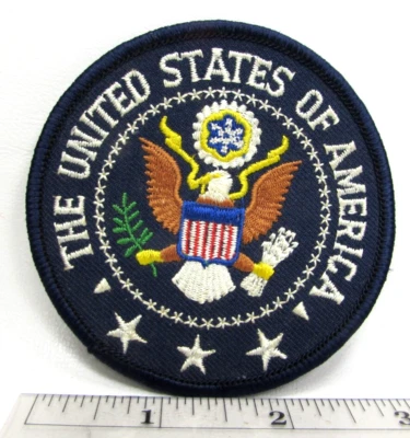 Vintage United States of America Seal Jacket Patch USA Eagle Travel Souvenir - Image 1 of 3
