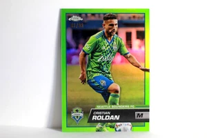 2023 TOPPS CHROME SEATTLE SOUNDERS FC GREEN FOIL /99 CRISTIAN ROLDAN #124 (SC23) - Picture 1 of 2