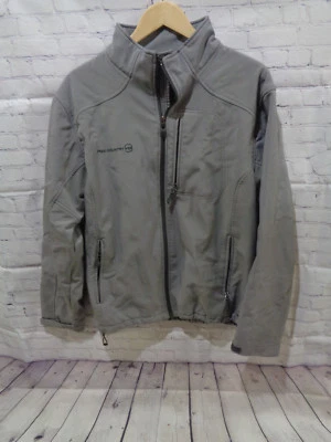 ! Free Country Grey Men's Zip Up Lined Jacket Coat Sz. L - Image 1 of 4