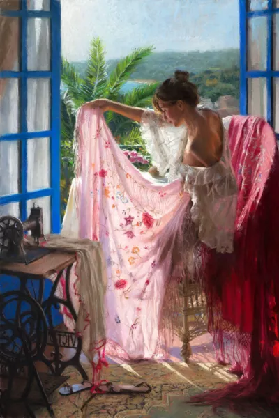 Wall art Morning sun oil painting Giclee HD printed on canvas