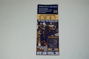 2005 Notre Dame - Michigan State College Football Ticket - Picture 1 of 2