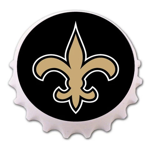 New Orleans Saints Bottle Cap Magnet Bottle Opener Cover
