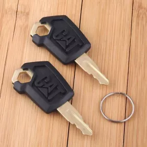 2x Heavy Equipment Caterpillar Komatsu Ignition Key CAT 5P8500 Replacement Key - Picture 1 of 6
