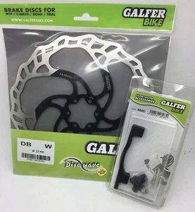 E Bike MTB Galfer Disc Brake Rotor 203mm 2mm Thick Wave Front Discs Adaptor 23mm - Picture 1 of 3