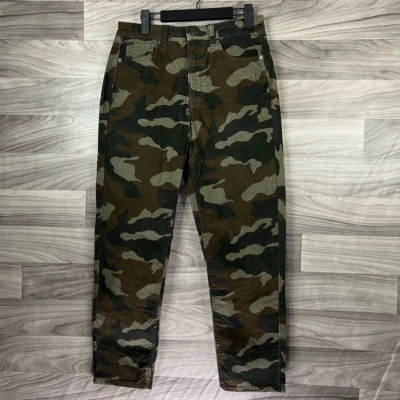 American Eagle Outfitters Corduroy Pants Womens 6 Green Brown Camouflage Regular - Image 1 of 4
