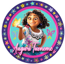 Cialda ENCANTO MIRABEL con NOME Decorazione Torta Ostia Zucchero