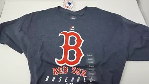 Majestic Boston Red Sox short sleeve t-shirt with big letter B MENS (q2) - Picture 1 of 3