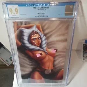 Cgc 9.9 (not 9.8) LAB DOSSIER - TOPLESS AHSOKA VIRGIN COSPLAY - LMTD /75 - Picture 1 of 4